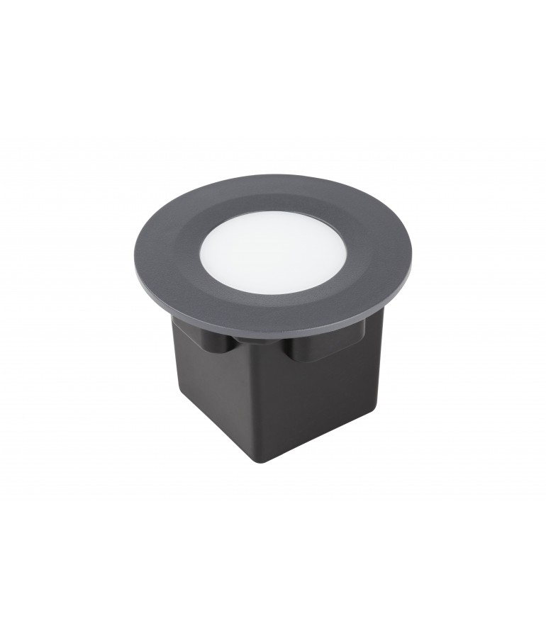 Aplique Pared LED 2W Circular Clara 97 empotrar antracita