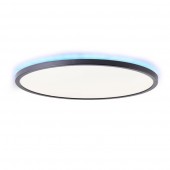 Aplique Led Redondo 32W Negro RGB CCT Mando - 9