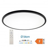 Aplique Led Redondo 32W Negro RGB CCT Mando - 1