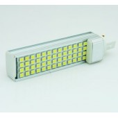 LED PL G24 10 W 230V Orientable Aluminio detalle