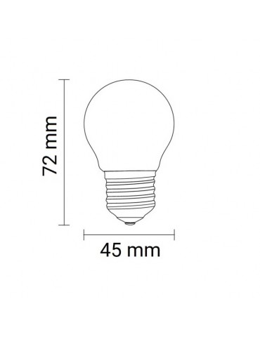 Bombilla LED Vintage 4W Regulable E27 - 4