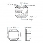 Repetidor Señal RF pared entrada AC-DC - 2