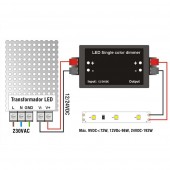 Regulador Dimmer con mando monocolor 12-24VDC - 5