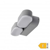 Aplique LED Doble Giratorio Pared 12W Gris - 3