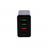 Cargador rápido PD 3x USB-A QC 3.0 - 3