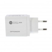 CARGADOR RAPIDO PD 3x USB-A QC 3.0 Blanco - 4