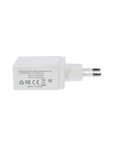 CARGADOR RAPIDO PD 3x USB-A QC 3.0 Blanco - 5