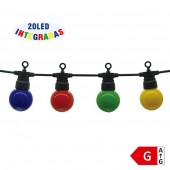 Guirnalda led exterior 13m 20 Bombillas 6w IP65 - 1