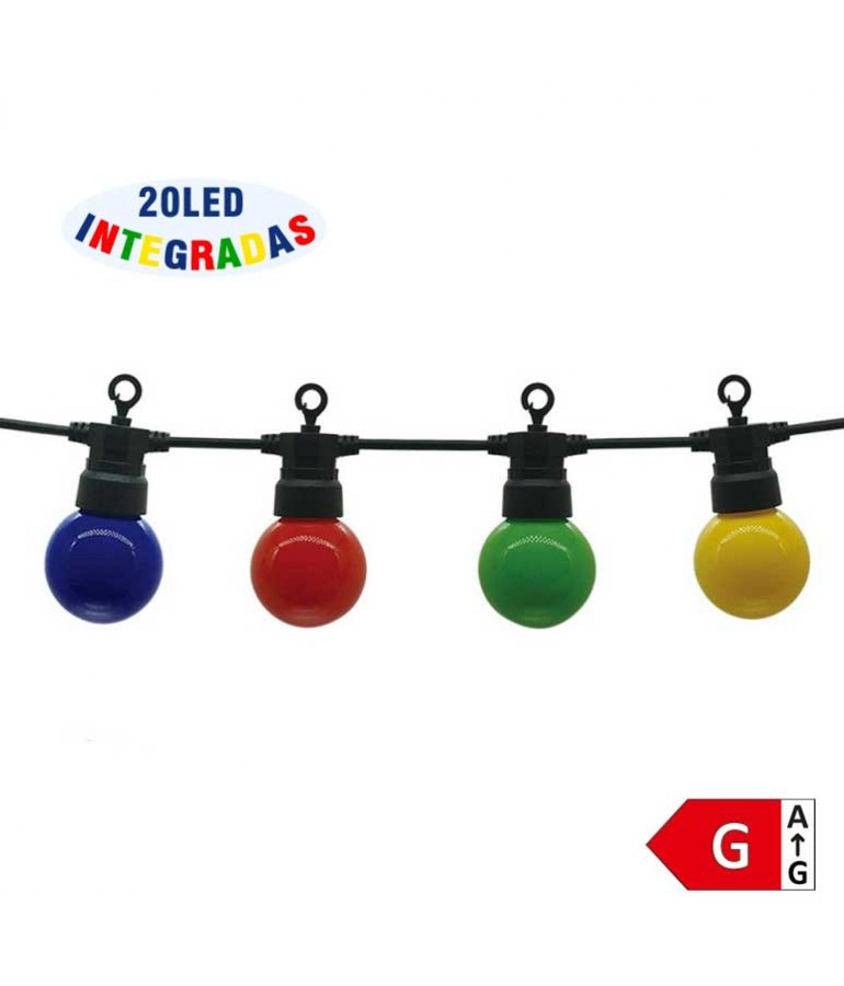 Guirnalda led exterior 13m 20 Bombillas 6w IP65 - 1