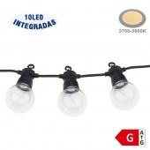 Guirnalda led exterior 8m 10 Bombillas 3W IP65 - 1