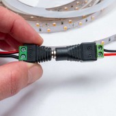 Conector Jack Macho para Tiras de Led 12/24VDC - 3