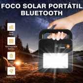 Altavoz Bluetooth con Foco solar led - 6
