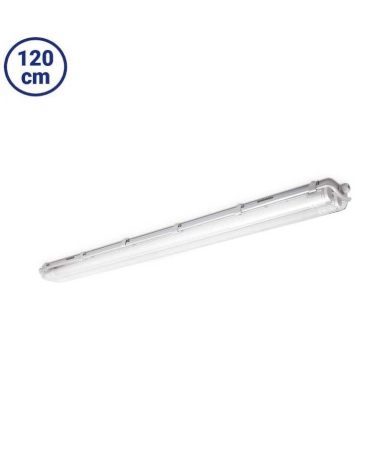 PANTALLA ESTANCA 2x120cm IP65 PARA 2 TUBOS LED 120cm - 1