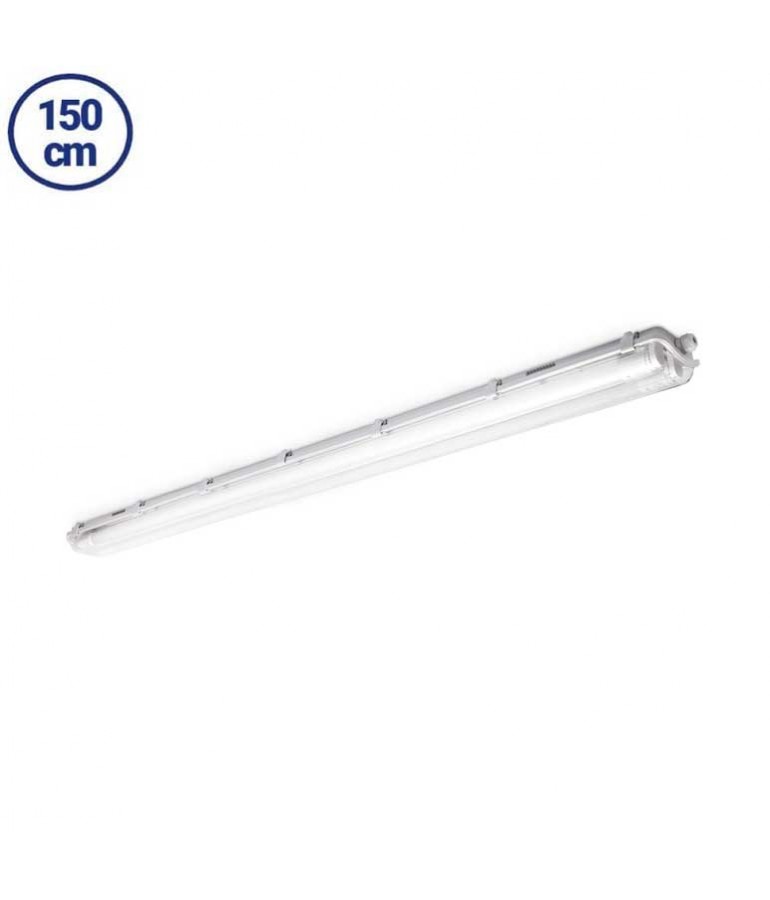 PANTALLA ESTANCA 2x150cm IP65 PARA 2 TUBOS LED 150 cm - 1