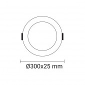 PANEL LED Downlight 24W Circular Slim - 3