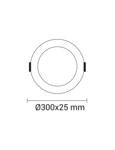 PANEL LED Downlight 24W Circular Slim - 3