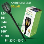 ANTORCHA SOLAR LED EFECTO FLAMA - 1