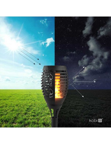 ANTORCHA SOLAR LED EFECTO FLAMA - 5