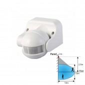 Pack 2 Sensores Led PIR Orientable IP44 Negro - 9