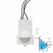 Sensor Detector Pared PIR Exterior 120º IP44 - 1