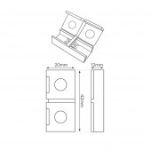 Conector unión Tira Led 230V SMD5730 2 PIN - 3