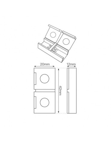 Conector unión Tira Led 230V SMD5730 2 PIN - 3