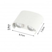 Aplique pared Led 4w efecto original Doble cara - 13
