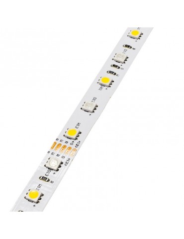 Tira Led 12VDC RGB/W IP20 14,4 W/M 120° SMD5050 - 5