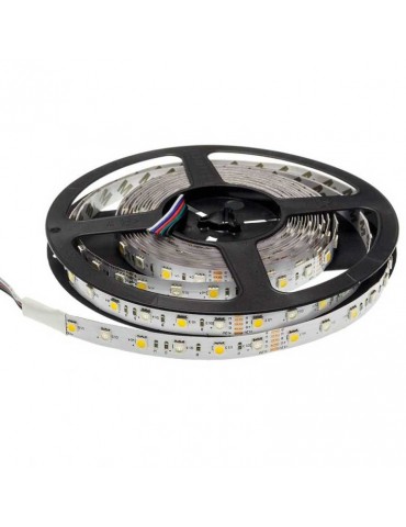 Tira Led 12VDC RGB/W IP20 14,4 W/M 120° SMD5050 - 6