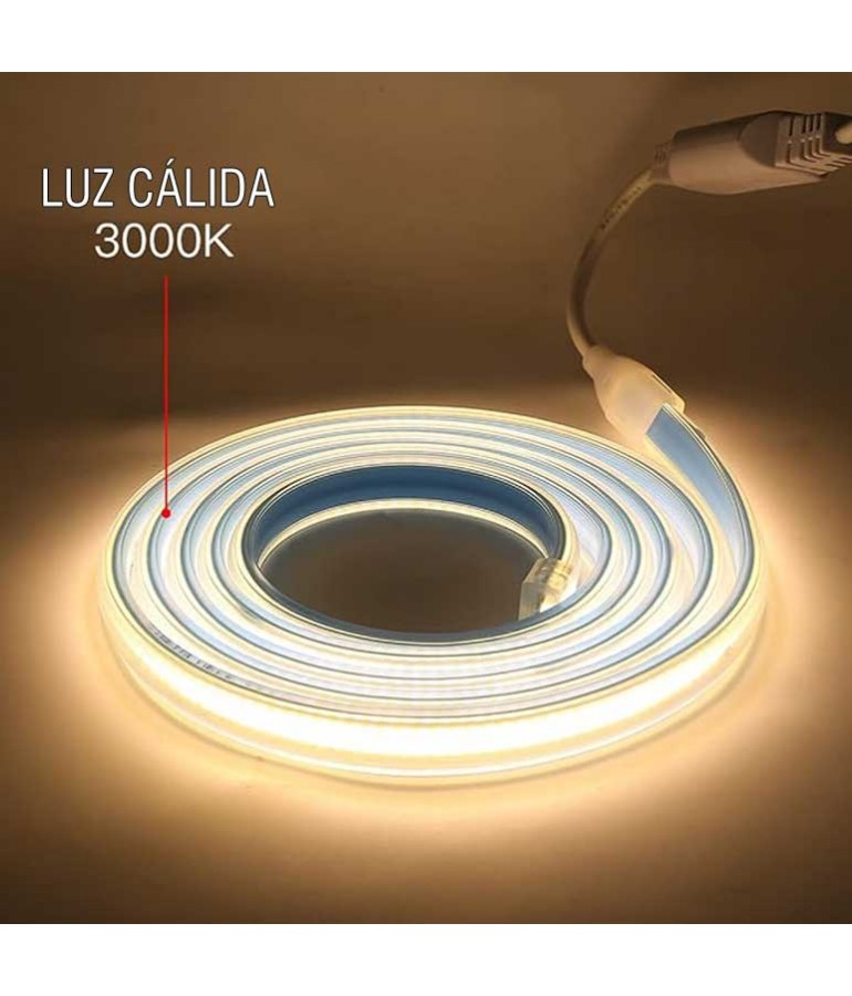 Tira Led COB 3000K IP65 230V - 1