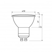 Bombilla LED dicroica GU10 9W 230V 110º - 3