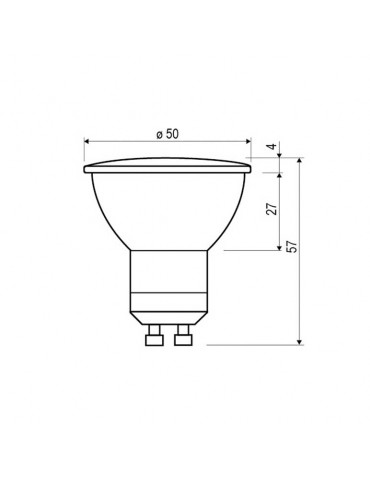 Bombilla LED dicroica GU10 9W 230V 110º - 3