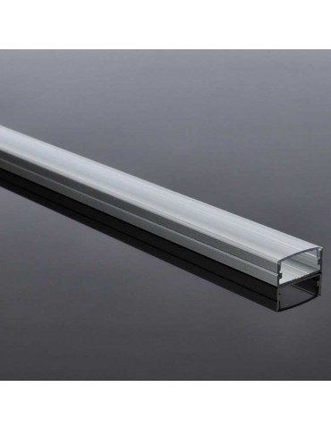 Perfil Aluminio superficie medio "A" completo accesorios - 5