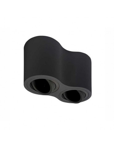 Aplique doble GU10 Negro Orientable - 7