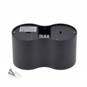 Aplique doble GU10 Negro Orientable - 5