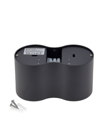 Aplique doble GU10 Negro Orientable - 5