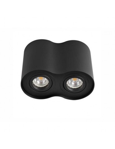 Aplique doble GU10 Negro Orientable - 8