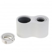 Aplique doble GU10 Blanco Orientable - 3