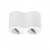 Aplique doble GU10 Blanco Orientable - 1