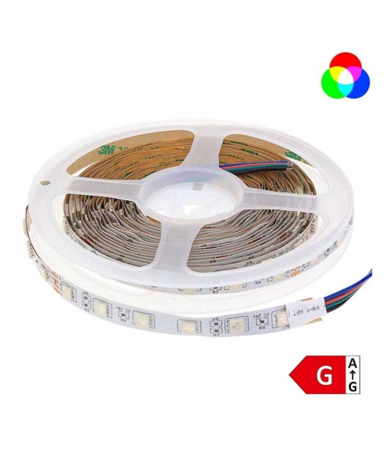 Tira Led 24V RGB 72W 300Leds 5m SMD5050 - 1