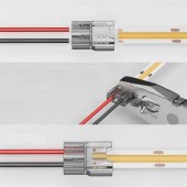 Conector con cable UNION Tira Led COB 8mm 12-24V - 4