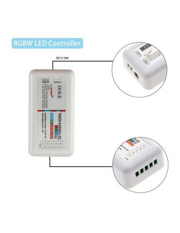 Controlador RGBW con Mando RF Tiras led 12/24V DC - 4