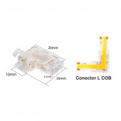 Conector HIPPO L Tira Led COB 10mm 12-24V - 3