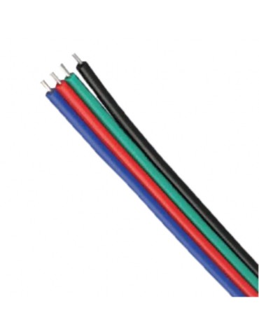 Cable 4 hilos Tira Led RGB x Metro - 1