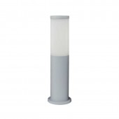 Baliza Redonda ZEZA 411mm E27 Resina Gris claro
