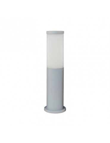 Baliza Redonda ZEZA 411mm E27 Resina Gris claro