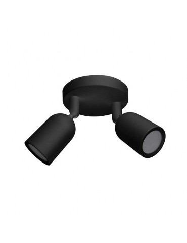 Aplique techo GU10 Negro Doble Orientable - 3