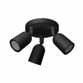 Aplique techo GU10 Negro Triple Orientable - 4