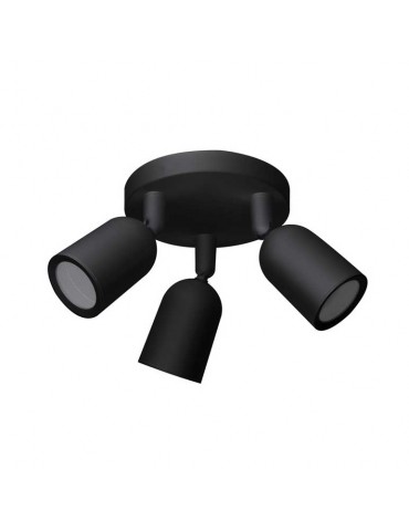 Aplique techo GU10 Negro Triple Orientable - 4