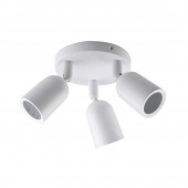 Aplique techo GU10 Blanco Triple Orientable - 1